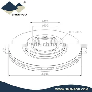 Renault Brake Disc 50.10.260.603 thumbnail-1