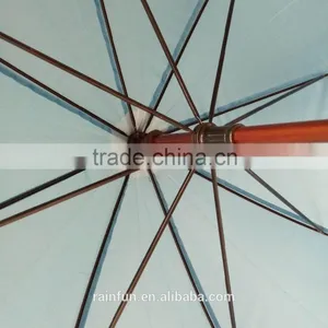 Sky Blue Windproof Manual Open Long Umbrella thumbnail-3