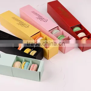 Drawer Shape Custom Paper Packing Macaron Box thumbnail-1