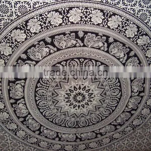 Tapestry Twin Bedspread Cotton Printed Single Dorm Bed Cover Manufacturing Tapestries Indian Exporter Rich Art And Craft thumbnail-3