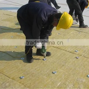 Yellow Color Thermal Insulation Rockwool Soundproofing With Single Aluminum Foil thumbnail-1