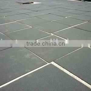 Square Black Rubber Floor Tile Mat thumbnail-1