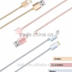 High&fast Speed Nylon Braided Micro USB Cable Charge Data Cables Retractable Usb Cable thumbnail-4