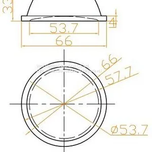 LED Flood Light Optical Glass Lens thumbnail-5