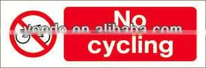 No Cycling Vinyle Sticker thumbnail-1