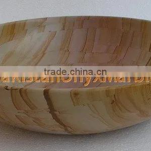 TEAKWOOD BLACK ZEBRA MARBLE BOWLS thumbnail-5