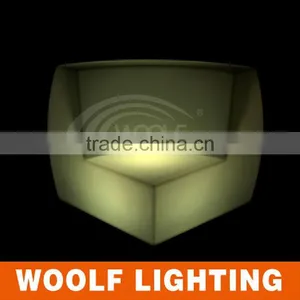 Leisure Nightclub Illuminated Plastic LED Sofa Corner thumbnail-1