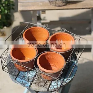 Handmade Steel Wire Basket for Plant Stainless Steel Wire Basket for Plant thumbnail-1