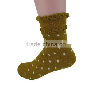 Rabbit Lace Trimming Dot Sex Women Microfiber Socks thumbnail-4