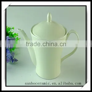 Low Price Larger Chinese White Ceramic Tea Pot In Stock Wholesale thumbnail-1