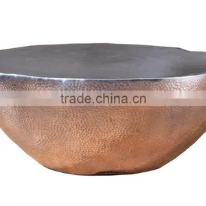 Hammered Copper Drum Table thumbnail-4