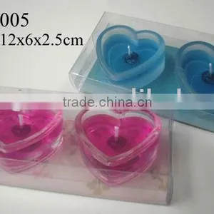 Heart Shaped Glass Candle Holder thumbnail-1