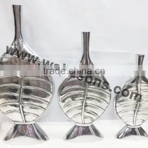 Beautiful New Style Silver Finish Home Decoration Metal Vase thumbnail-1