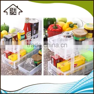 NBRSC Portable Cheap Storage Shelves Spice Rack Organizer Kitchen Plastic Storage Rack With Drawer for Sale thumbnail-5
