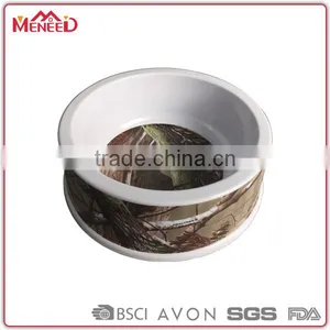 New Hot Sale Brand Name Designed Two Wall Personalized Melamine Plastic Travel Dog Bowl thumbnail-1