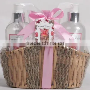 5 PCS BATH SET W/SEAGRASS BASKET thumbnail-1