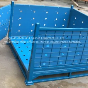 Collapsible Mesh Wire Container Warehouse With PP Sheet thumbnail-1
