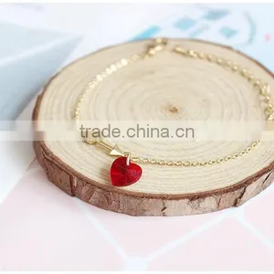 Cupid Arrow Bracelet Gold Arrow Crystal Heart Charms Gold Chain Bracelet for Lovers Valentine's Day Jewelry Gifts thumbnail-3