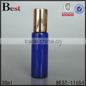Good Products 30ml Cosmetic Perfume Spray Bottle Blue Perfume Spray Bottle Aluminum Cap Refillable Perfume Spray Bottle 30ml thumbnail-1