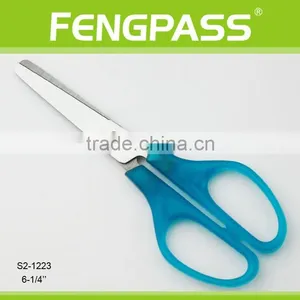 S2-1223 6-1/4" 2CR13 Stainless Steel PS Plastic Handle Stationery Scissors / Kid Scissors thumbnail-1