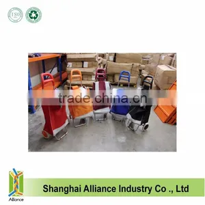 China Factory Foldable Vegetable Trolley Shopping Bag With Wheels thumbnail-2