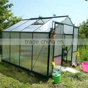 Aluminum Greenhouse With 4mm PC /two Roof Windows thumbnail-1