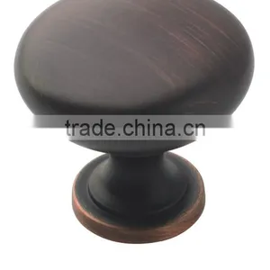 Oil Rubbed Bronze Cabinet Round Knob - 1-1/4" Diameter thumbnail-1