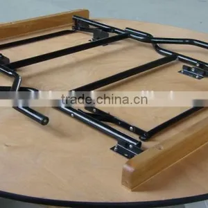 Used PVC Edge Plywood Banquet Folding Tables For Sale thumbnail-4