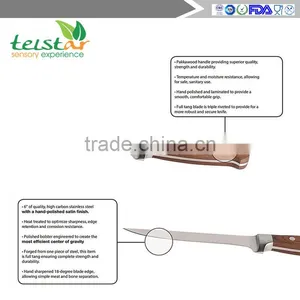 6" Professional Boning Knife - Pro Series - High Carbon Stainless Steel Blade - Wood Handle thumbnail-3