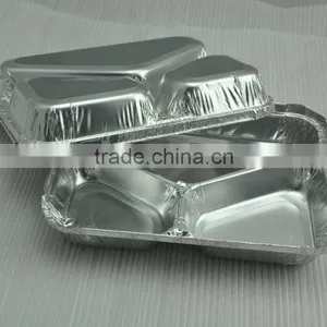 Oven and Microwave Safe Flight Meal Aluminum Tray With Compartments thumbnail-4
