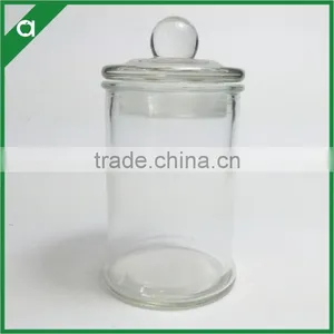 Wholesale Circle Cylinder Tea Pot Glass Jar/Container for Candle thumbnail-1