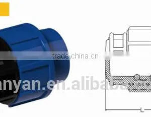 TY High Quality PP Compression Fittings PLUG Eco-friendly Cheap Price Full Size Factory Price List Discount thumbnail-1