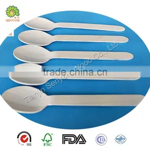 Blank Paper Wrapped Birch Wooden Ice Cream Spoon thumbnail-5
