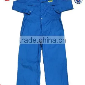 EN533 Royal Blue Oil Field Fireproof Cotton Coverall Workwear PPE thumbnail-1