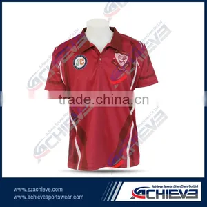 Digital Print Active Cricket Suits Pants Gym Sublimation Cricket Shirts Athletic League Team Racing Jerseys Polo Shirts thumbnail-1