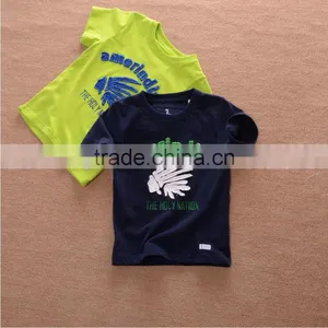 2016 Summer Boy Brushed Cotton Short-sleeve t Shirt thumbnail-1