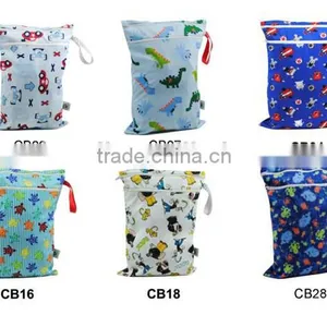 Double Zipper Waterproof Maternity Bag Cloth Diaper Wet Bag thumbnail-1