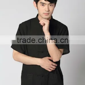 Chinese Short Sleeve Silk Wushu Uniforms thumbnail-1