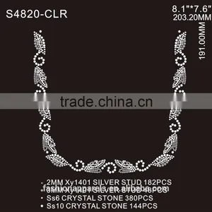 Custom Beautiful Line Rhinestone/Acrylic /Gem Stone Glitter Hot Fix Rhinestone for Clothing thumbnail-2