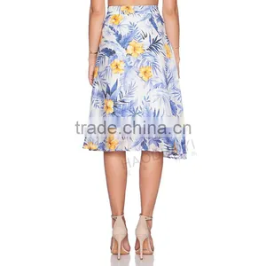 MGOO Korea Style Women Pleated Floral Summer Skirts High Waisat Fashion African Skirts 15145A408 thumbnail-6