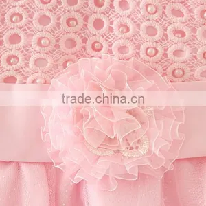Best Selling India and Pakistan Clothing Child Pink Flower Wedding Dress Vintage Sweet Girl Party Dresses thumbnail-5