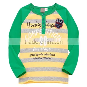Half Open Collar Cotton t Shirt With Raglan Sleeves thumbnail-4