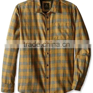 2016 Pure Cotton Casual Shirt Men's Flannel Plaid Shirt thumbnail-6