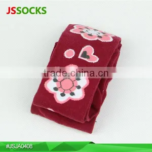Girls Tights Red Tights With Jacquard Fitness Tights thumbnail-1