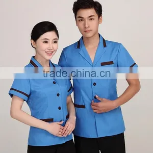 China Supplier Unisex Gender Housekeeping Uniforms Design Workwear Wholesale thumbnail-3
