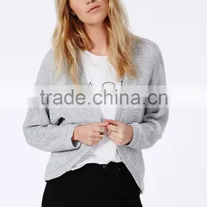 Loose Fit Long Sleeve High Quality Cardigan Lady Blouse thumbnail-2