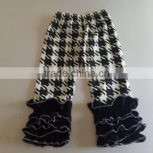 Wholesale Icing Girls Pants Houndstooth Leggings Baby Icing Ruffle Pants thumbnail-1