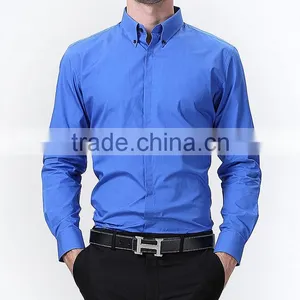 Stylish High Collar Shirts for Men Fancy Sky Blue Shirts for Men thumbnail-1