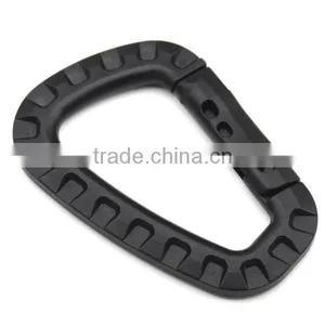 Outdoor Placstic POM D Shape Buckle Camping Climbing Carabiner Mountaineering Buckle Keychain Hook Y-280 thumbnail-5