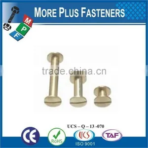 Made in Taiwan Golden Color Binding Screw thumbnail-5